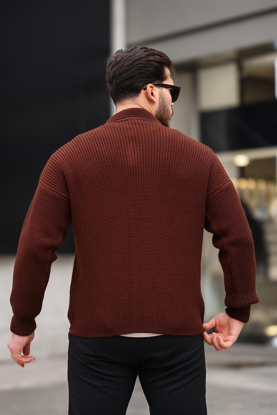 Gilet Homme Oversize en Tricot Selanik avec Boutons - Justyol