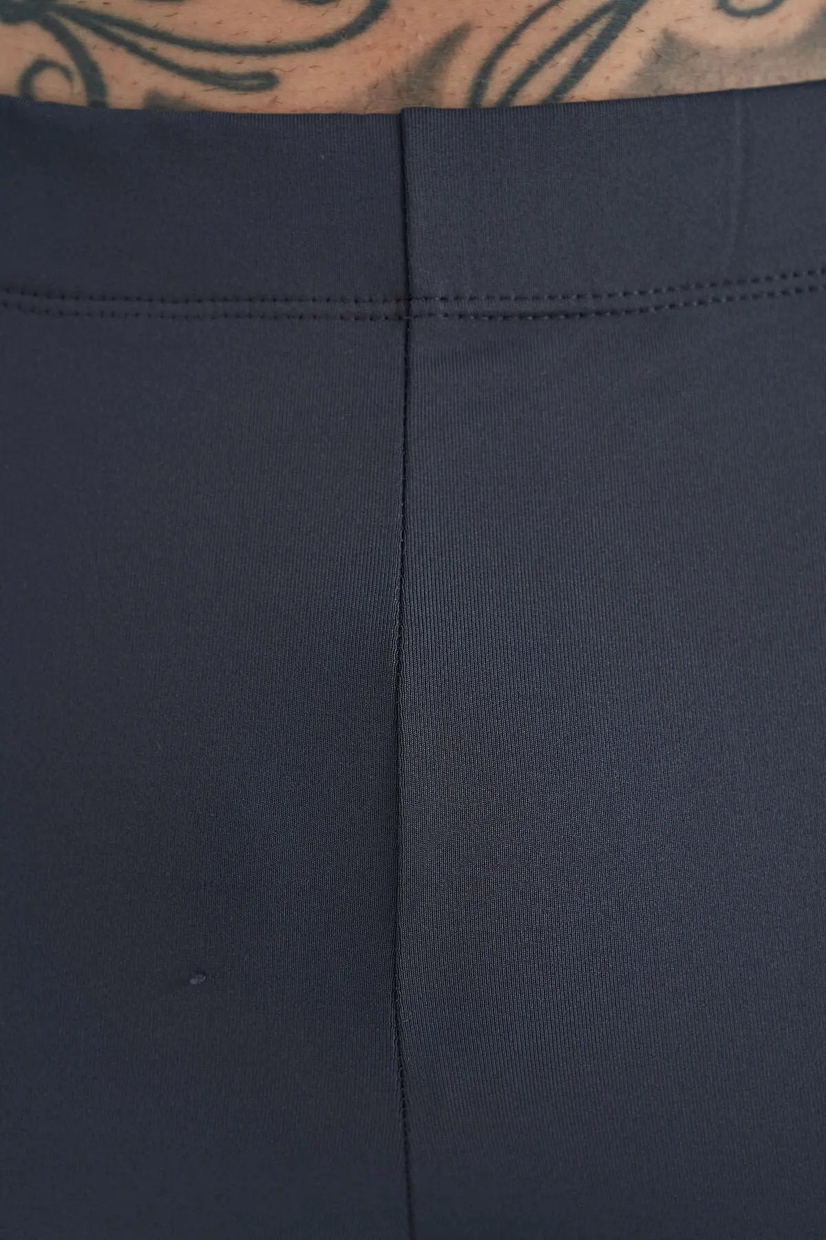logo baskili yüksel bel slim fit aktif spor erkek tayt - 84989 - Justyol