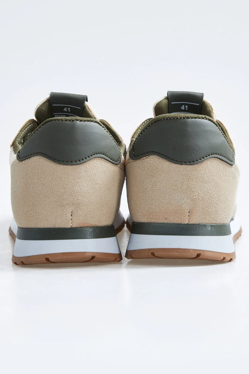 Baskets sport homme en suédine avec détails filet - 89116