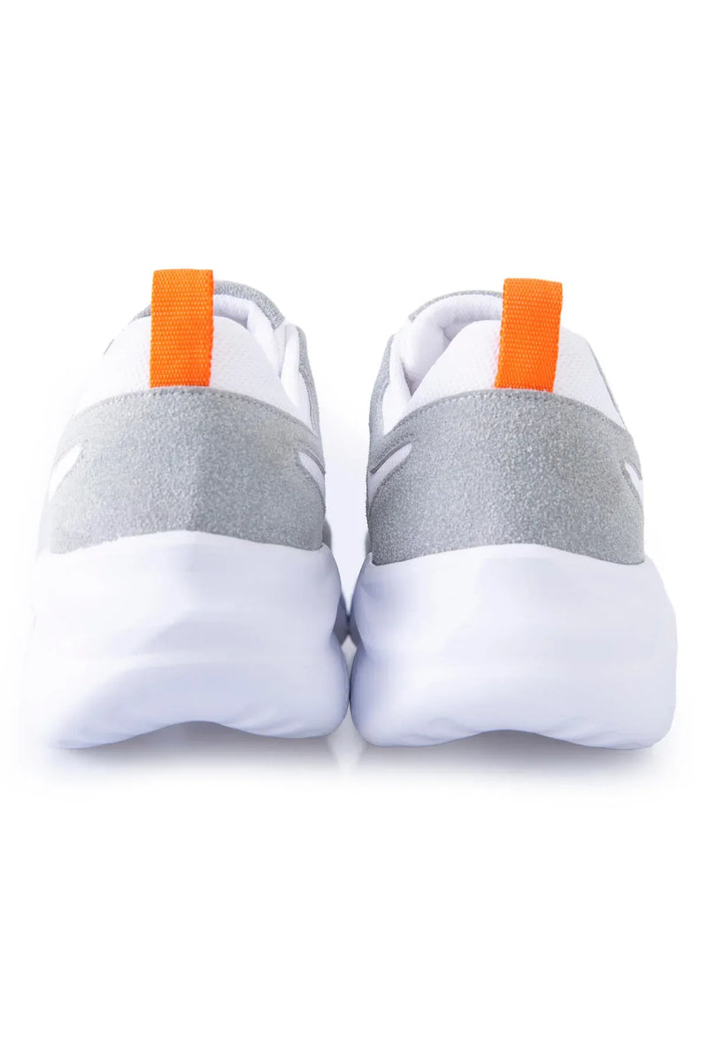Baskets sport homme bicolores à lacets semelle épaisse - 89097