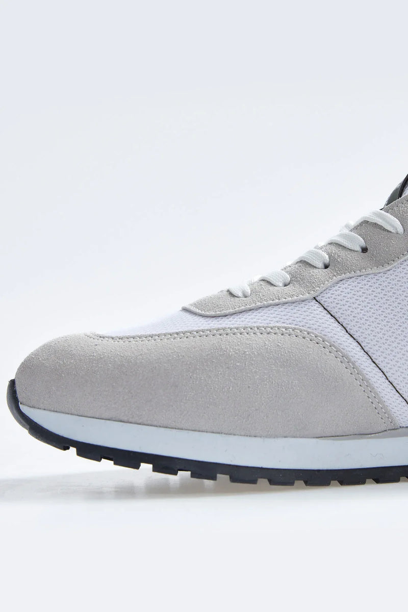 Baskets sport homme en suédine avec détails filet - 89116
