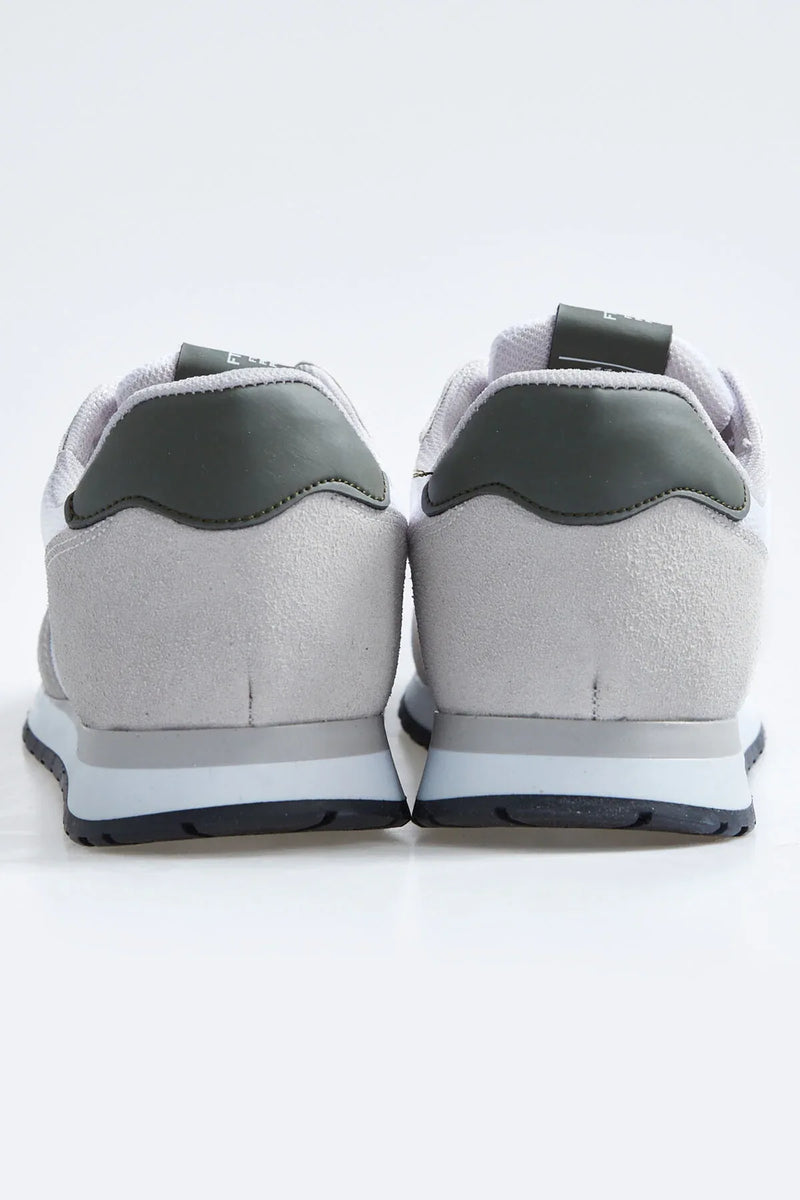 Baskets sport homme en suédine avec détails filet - 89116