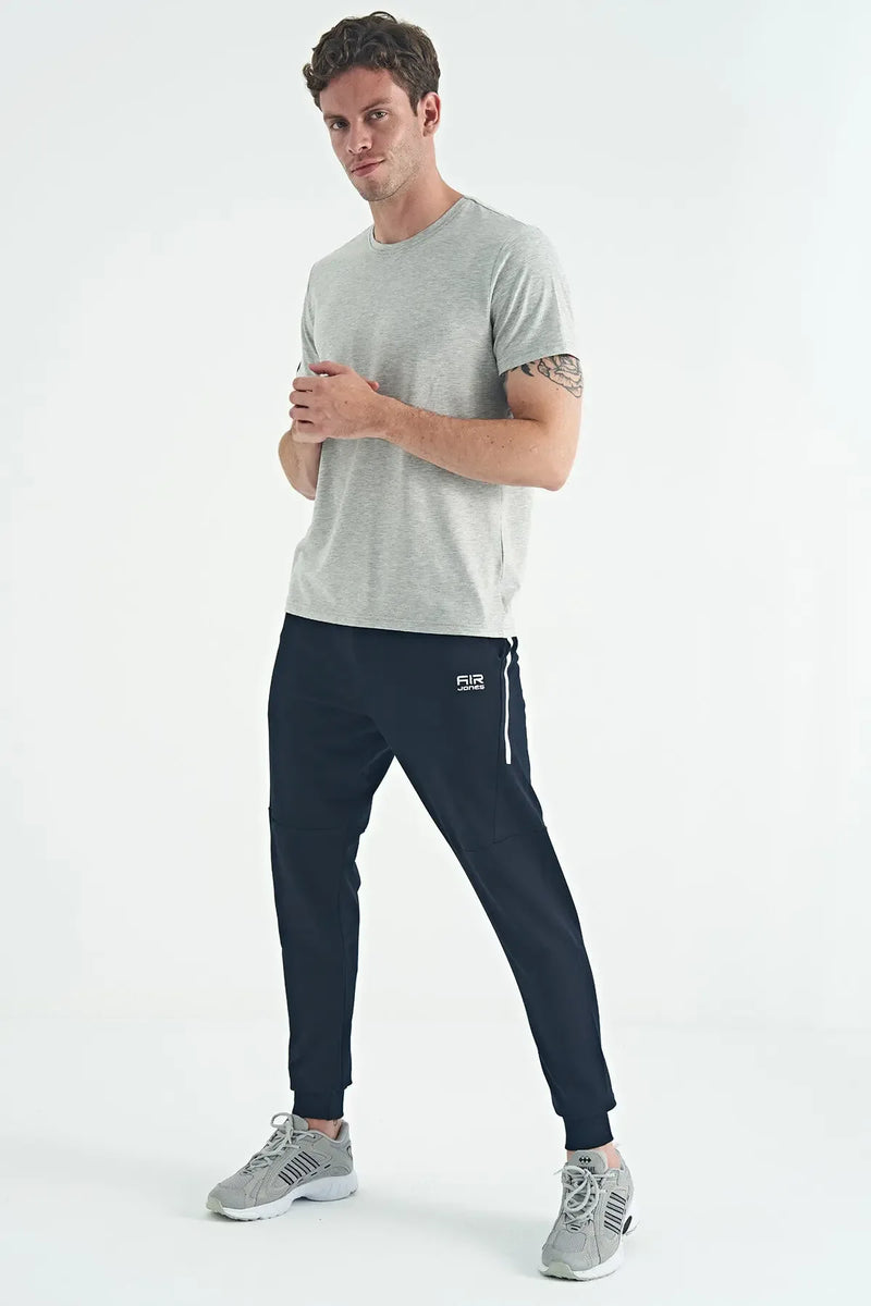 T-shirt pour homme à col rond, coupe standard, modèle basique - 88245