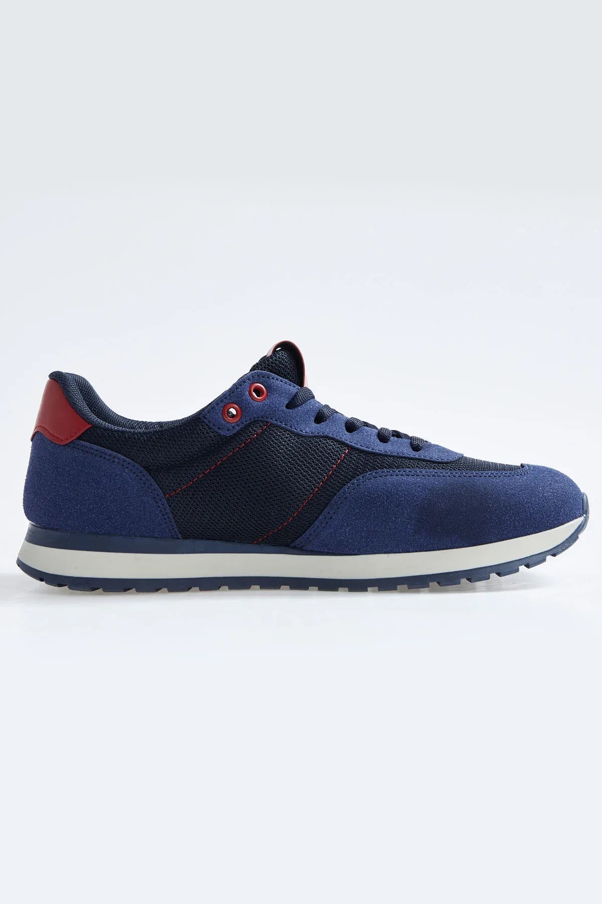 Baskets sport homme en suédine avec détails filet - 89116 - Justyol