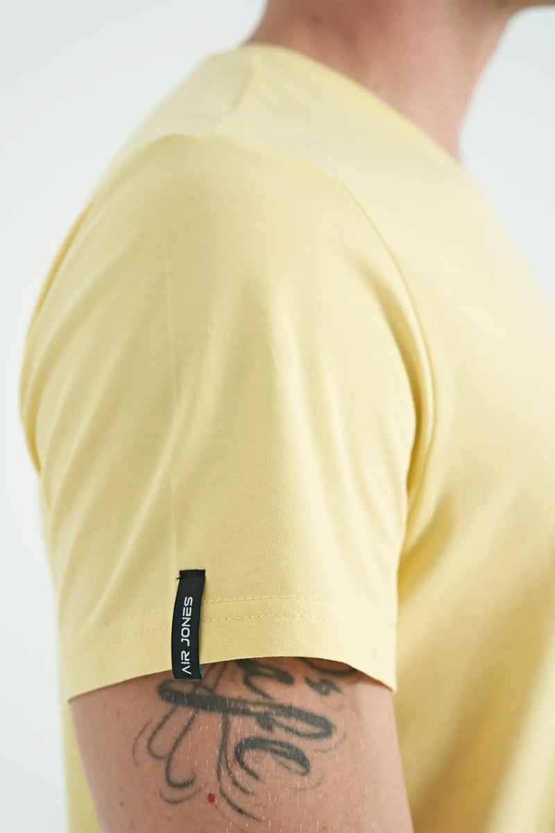 T-shirt pour homme à col rond, coupe standard, modèle basique - 88245