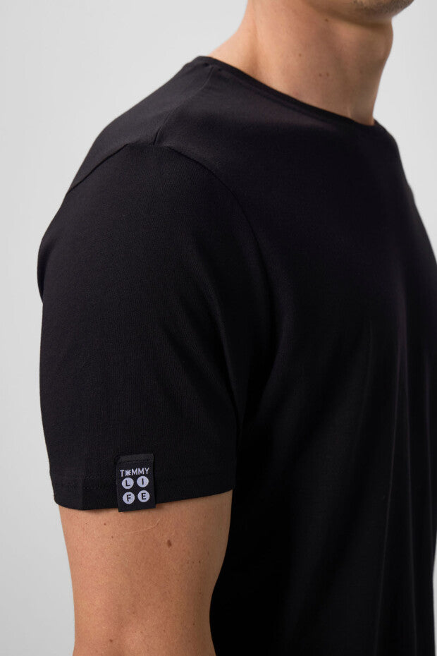 T-shirt homme basic à manches courtes – coupe standard et col rond - 87911