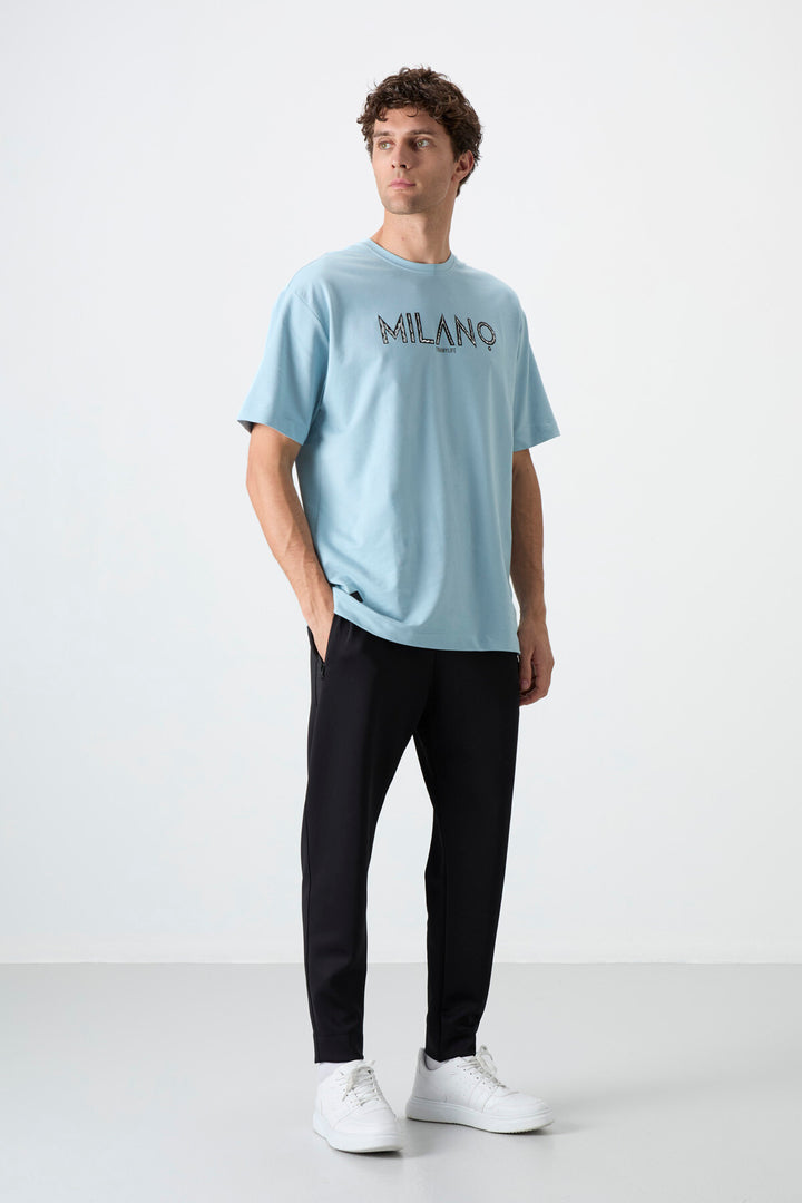 Jogging homme avec taille élastique et fermetures éclair