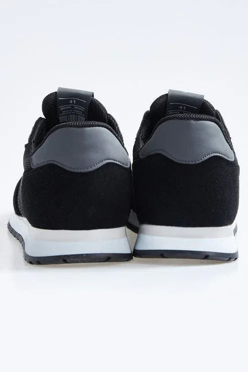 Baskets sport homme en suédine avec détails filet - 89116 - Justyol