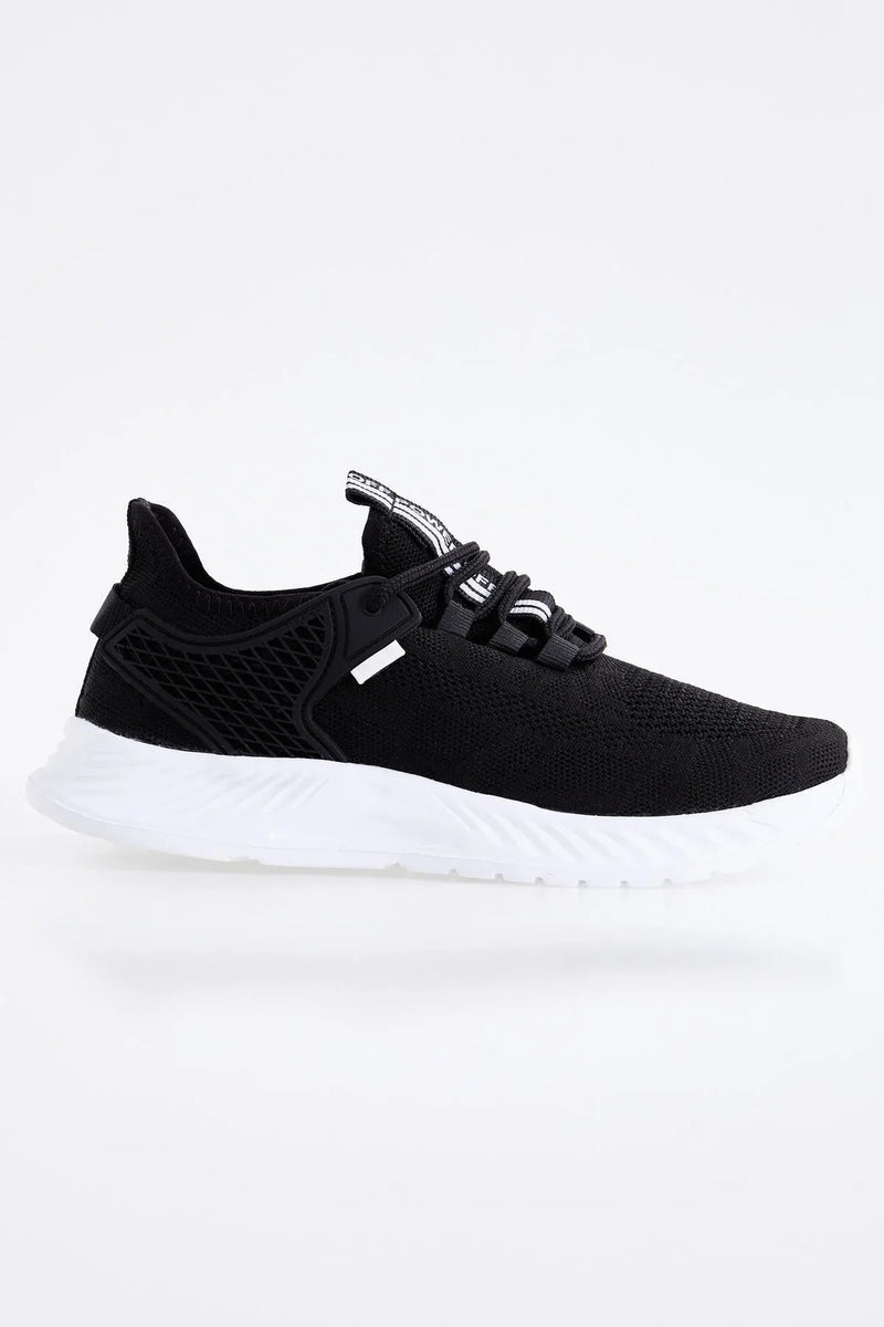 Baskets Sportives à Lacets pour Homme - Semelle Épaisse, Détails Textuels