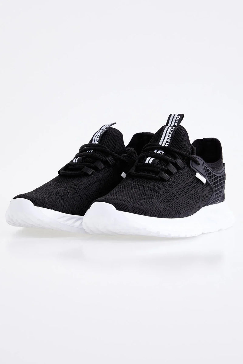Baskets Sportives à Lacets pour Homme - Semelle Épaisse, Détails Textuels