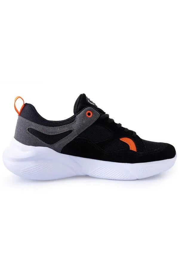 Baskets sport homme bicolores à lacets semelle épaisse - 89097