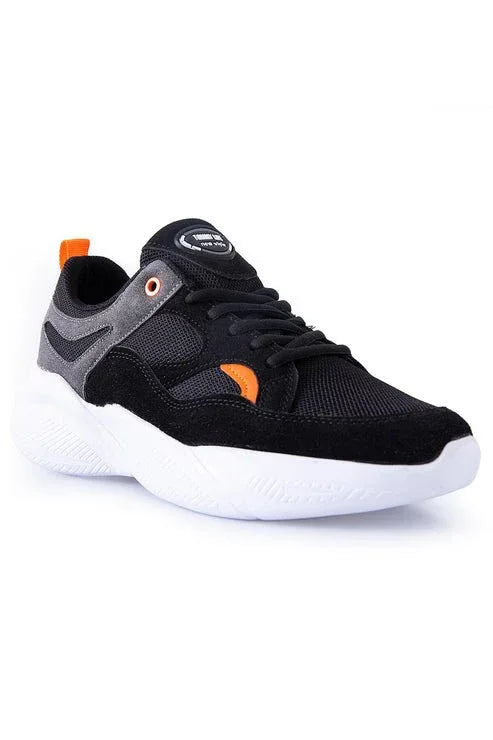 Baskets sport homme bicolores à lacets semelle épaisse - 89097 - Justyol