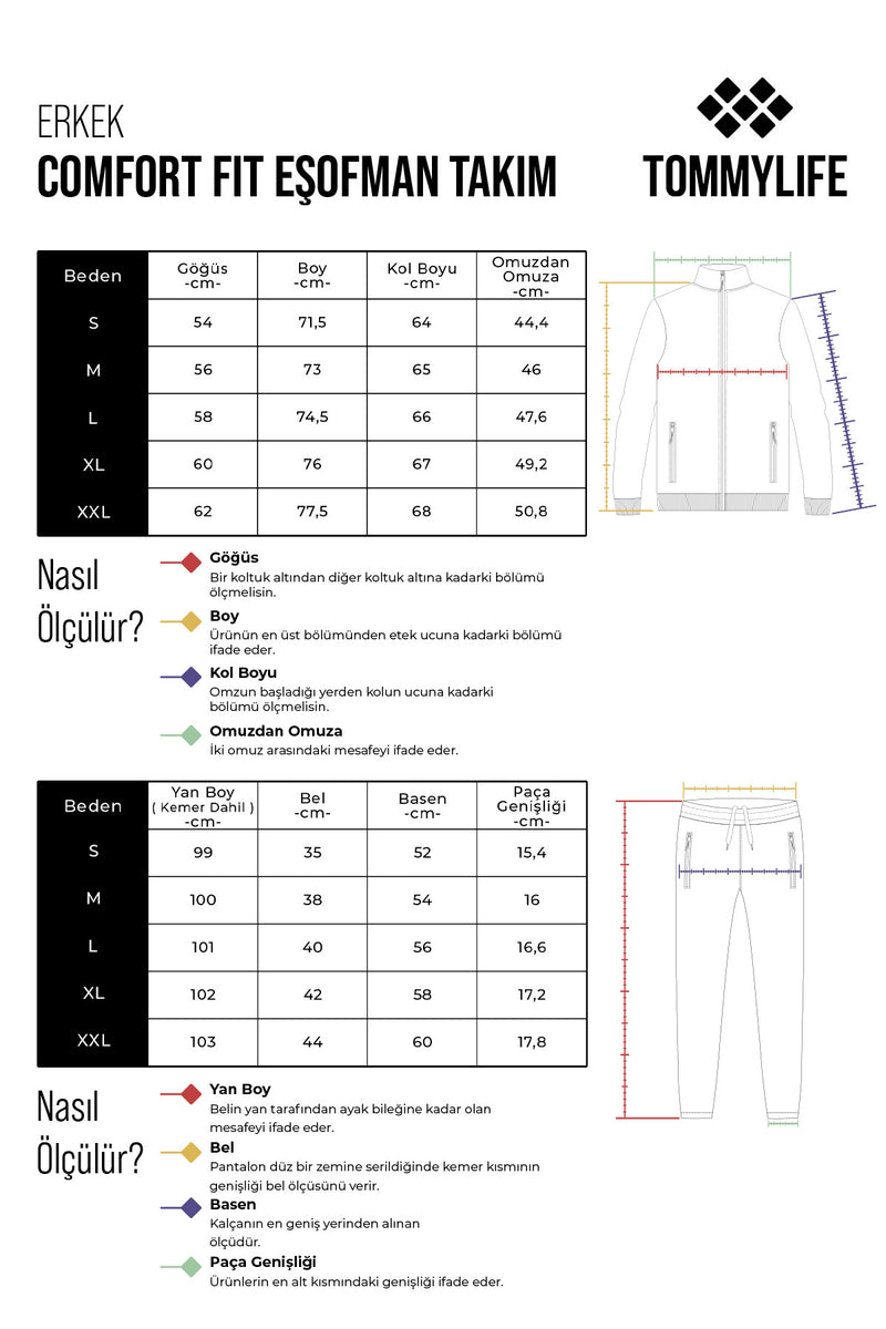 Ensemble de Survêtement Homme à Col Montant et Fermeture Zippée – Coupe Confort pour Sport et Quotidien