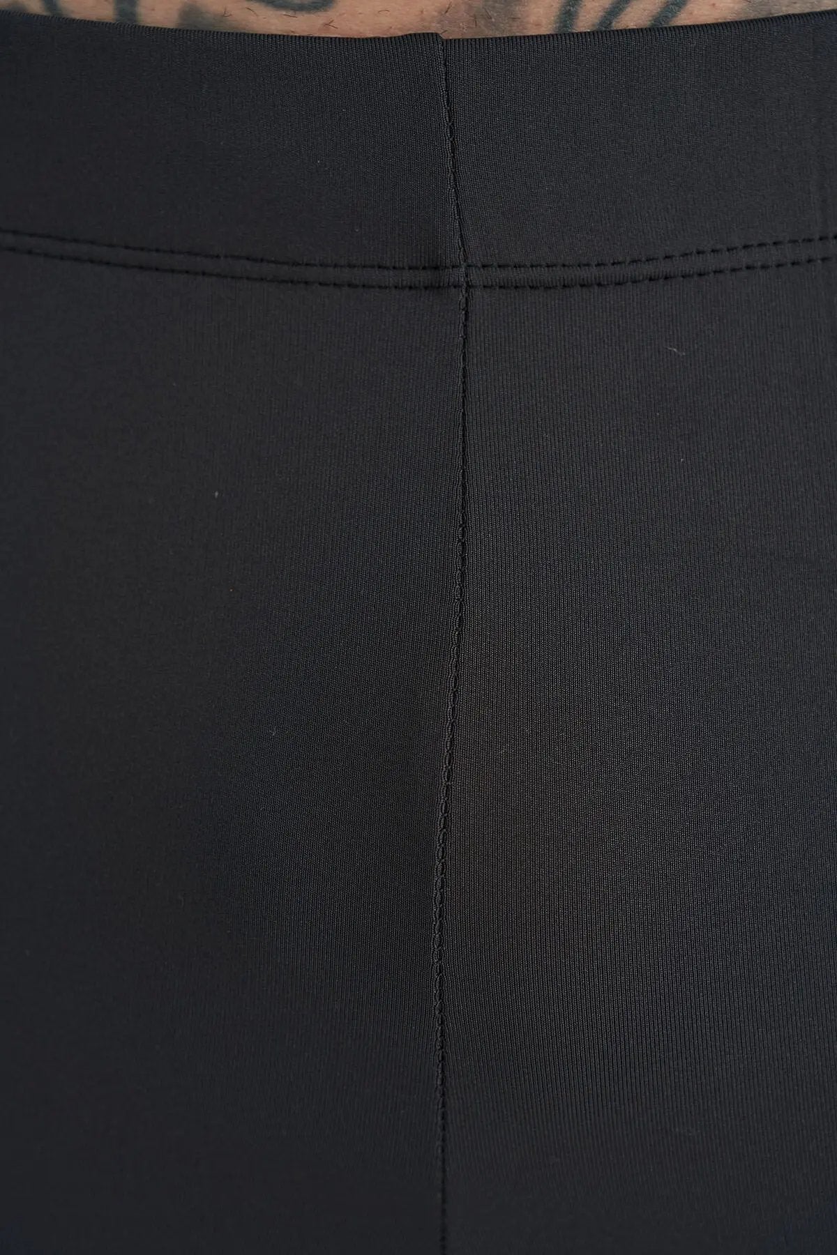 logo baskili yüksel bel slim fit aktif spor erkek tayt - 84989 - Justyol