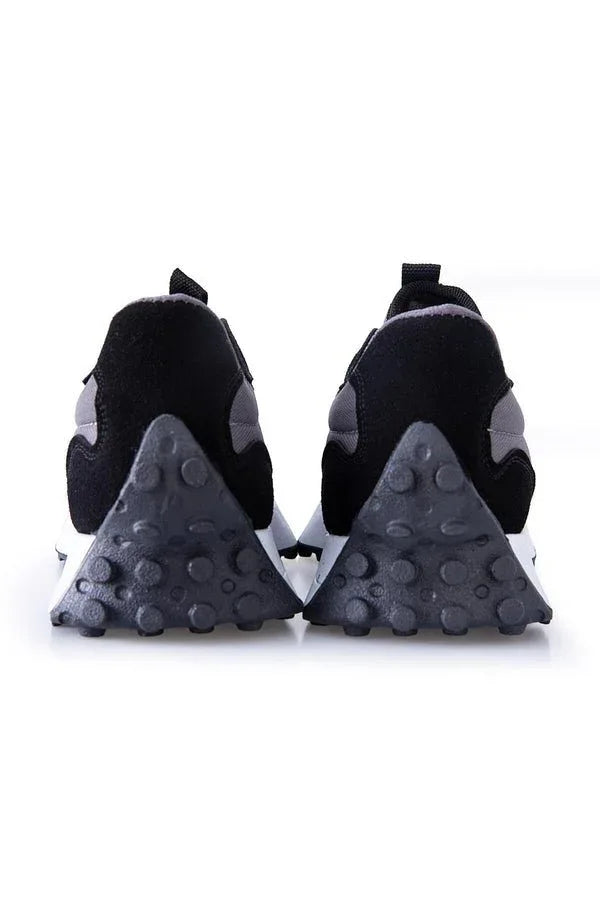 Baskets sport homme à lacets avec détail talon liège -89095 - Justyol