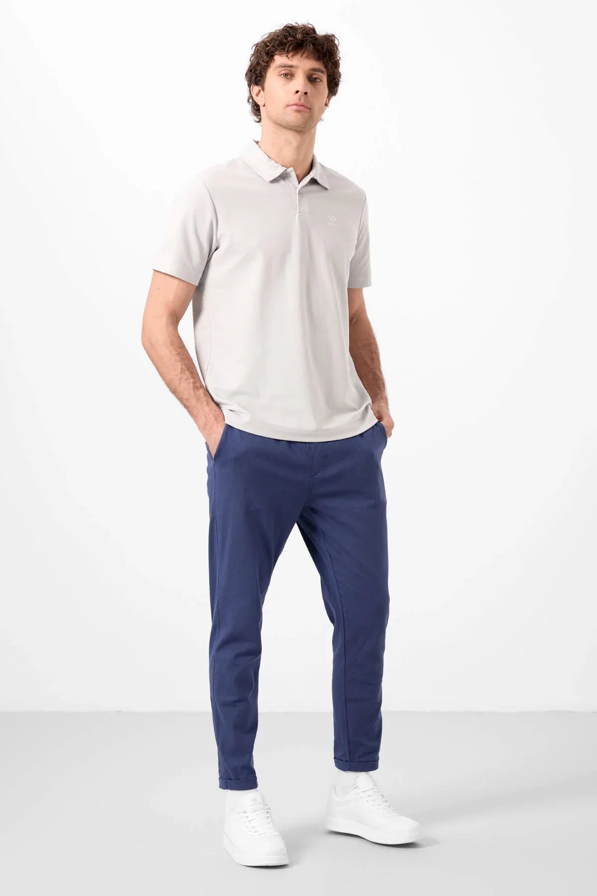 pantalon chino homme léger extensible coupe standard- 82178 - Justyol