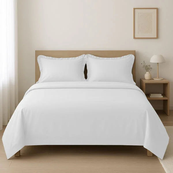 Parure de lit coton satiné 300 fils - 4 pièces - Justyol
