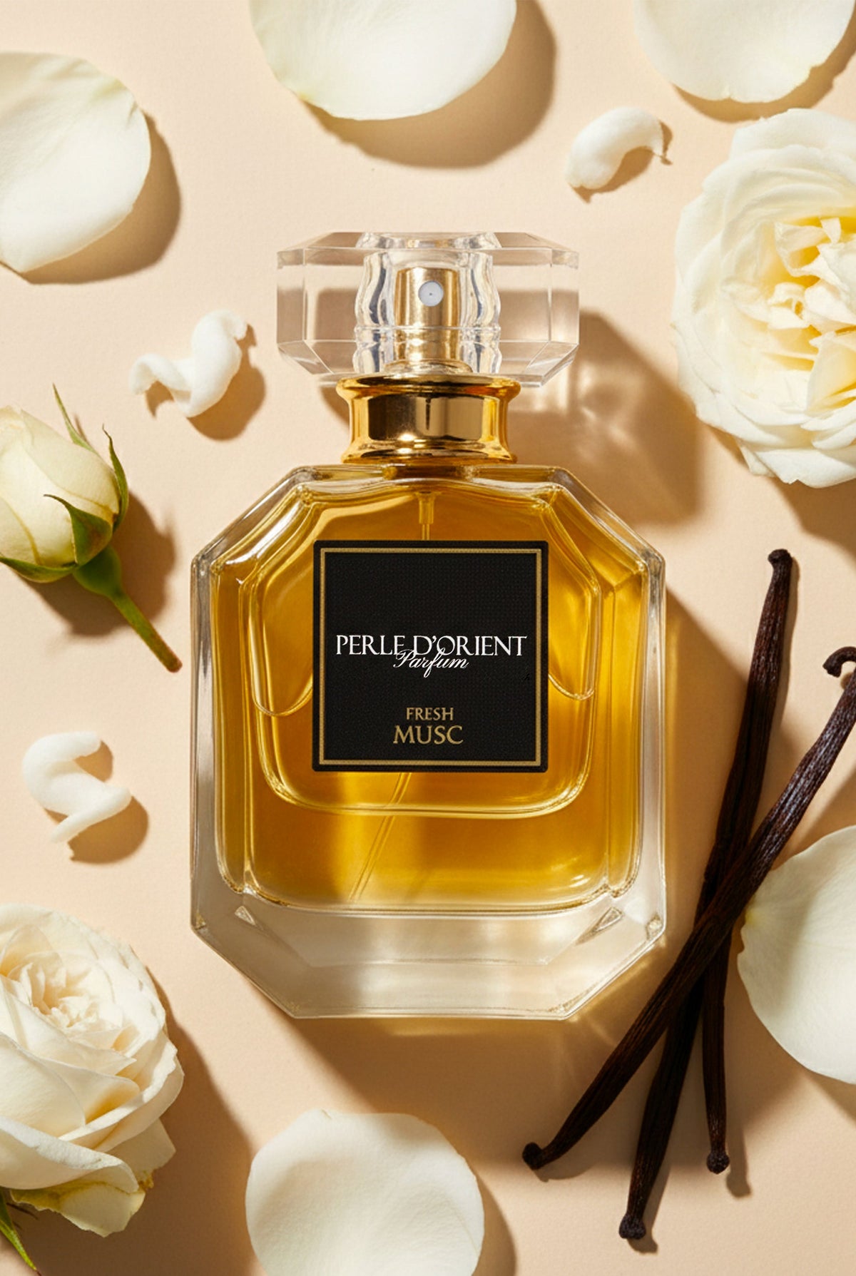 عطر نسائي ورد أبيض ومسك بلمسة فانيليا ثبات طويل 50 مل