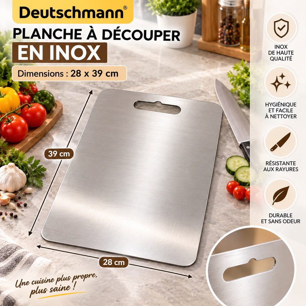 PLANCHE A DECOUPER EN INOX 28*39 CM 20635-19