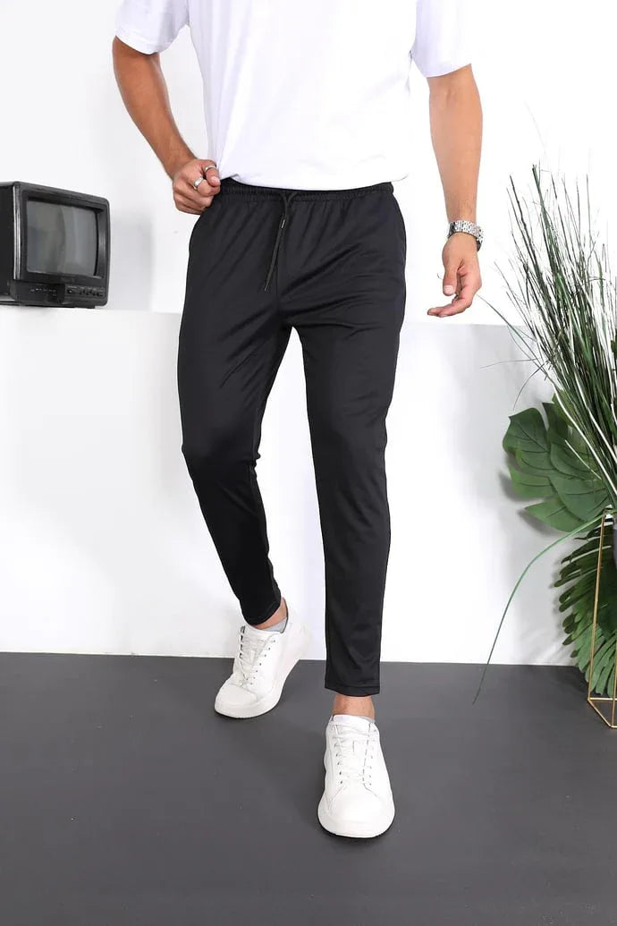 pantalon lin homme bandes premium