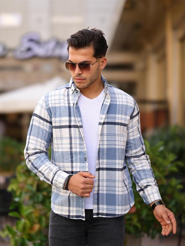 Chemise homme style bûcheron premium en coton tricoté