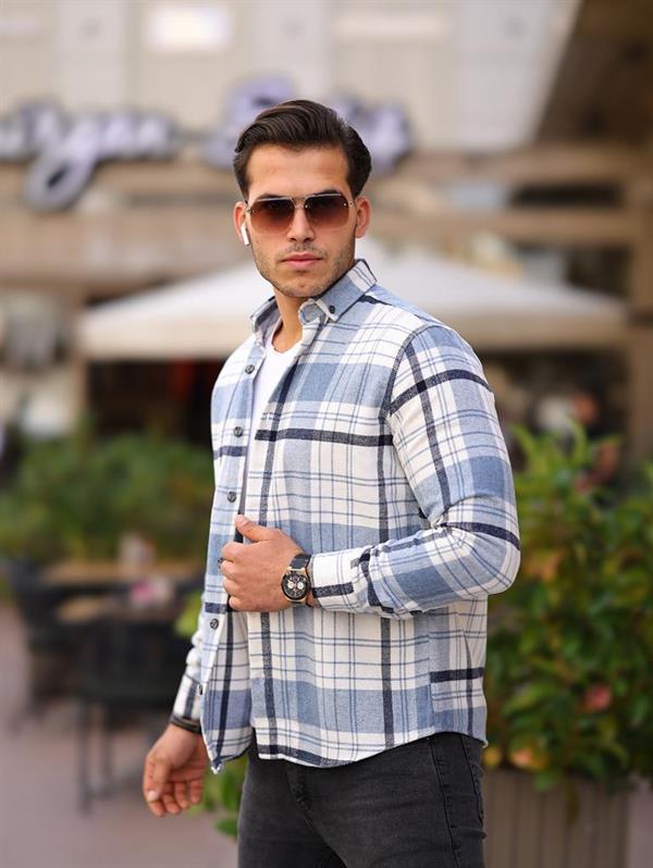 Chemise homme style bûcheron premium en coton tricoté