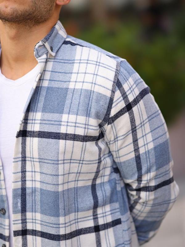 Chemise homme style bûcheron premium en coton tricoté