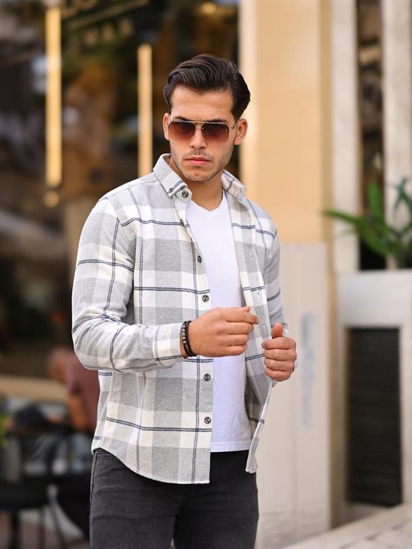 Chemise homme style bûcheron premium en coton tricoté