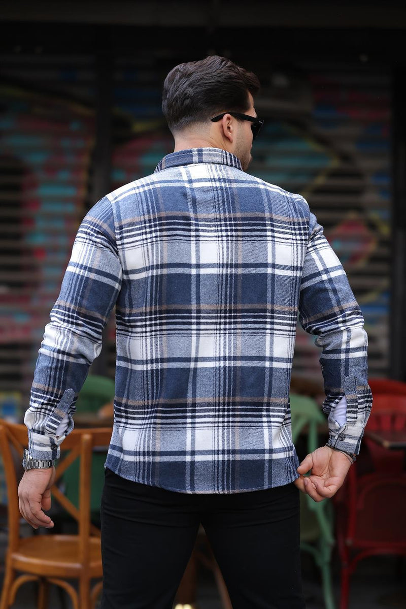 Chemise homme style bûcheron premium en coton tricoté