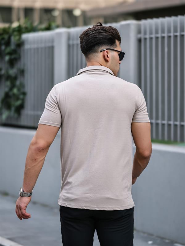 Chemise Homme Premium Texturée à Manches Courtes – Coupe Ajustée