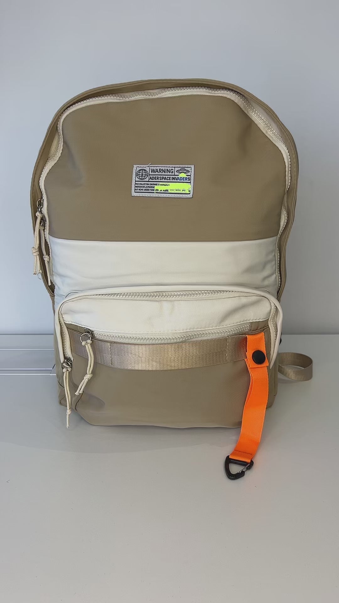 Charger la vidéo : Sac scolaire multifonction – Couleurs douces &amp; design épuré !