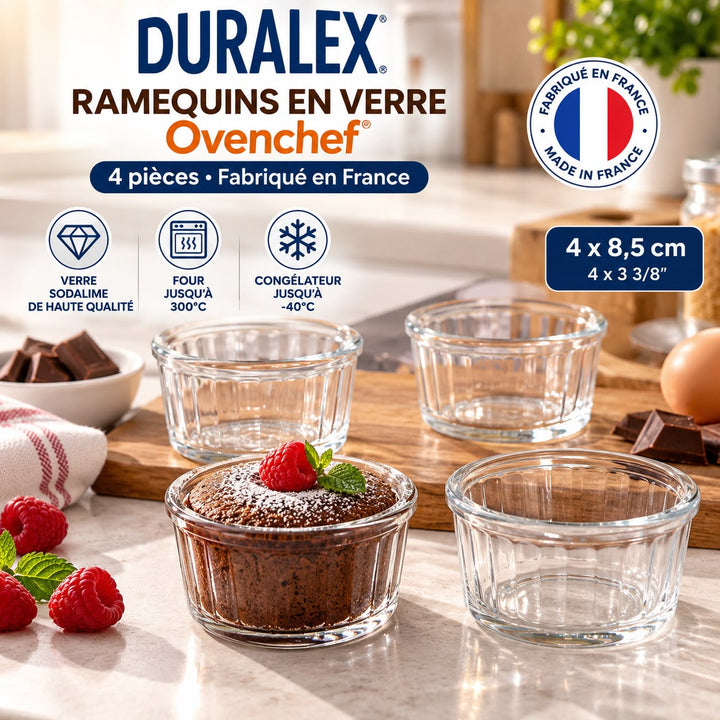 4 RAMEQUIN DURALEX 8,5CM