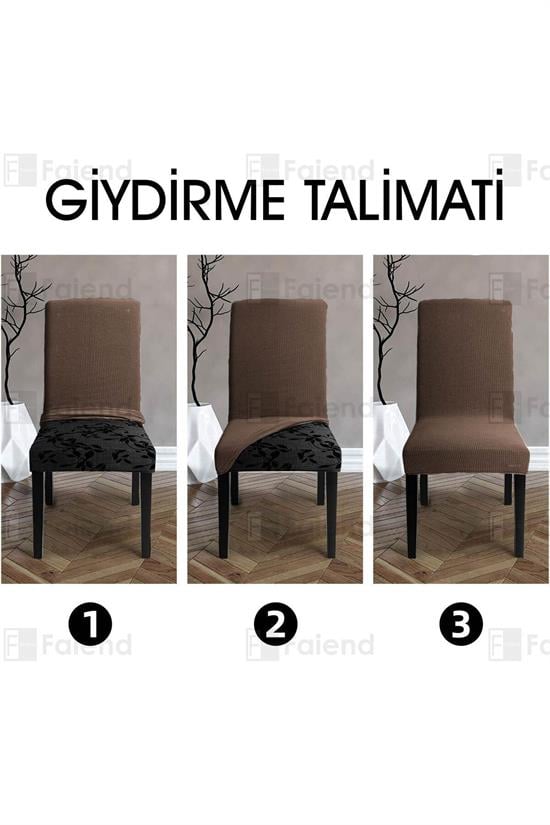 Housse de Chaise Extensible en Lycra – Protection Lavable avec Élastique Ajustable