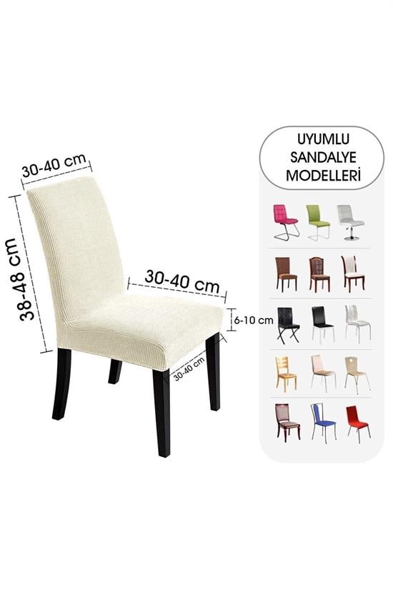 Housse de Chaise Extensible en Lycra – Protection Lavable avec Élastique Ajustable