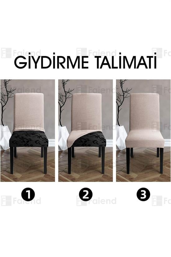 Housse de Chaise Extensible en Lycra – Protection Lavable avec Élastique Ajustable