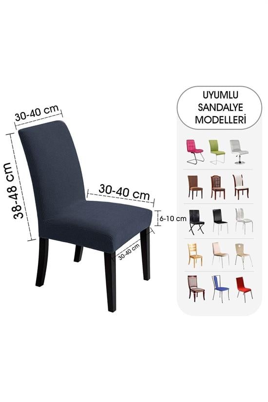 Housse de Chaise Extensible en Lycra – Protection Lavable avec Élastique Ajustable