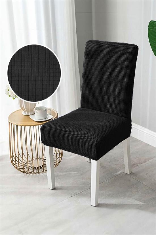 Housse de Chaise Extensible en Lycra – Protection Lavable avec Élastique Ajustable