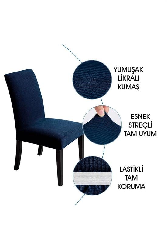 Housse de Chaise Extensible en Lycra – Protection Lavable avec Élastique Ajustable
