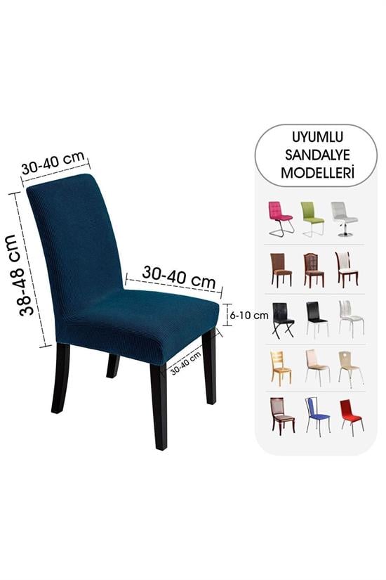 Housse de Chaise Extensible en Lycra – Protection Lavable avec Élastique Ajustable