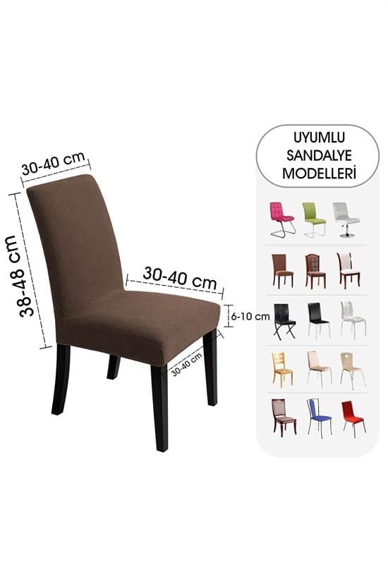 Housse de Chaise Extensible en Lycra – Protection Lavable avec Élastique Ajustable