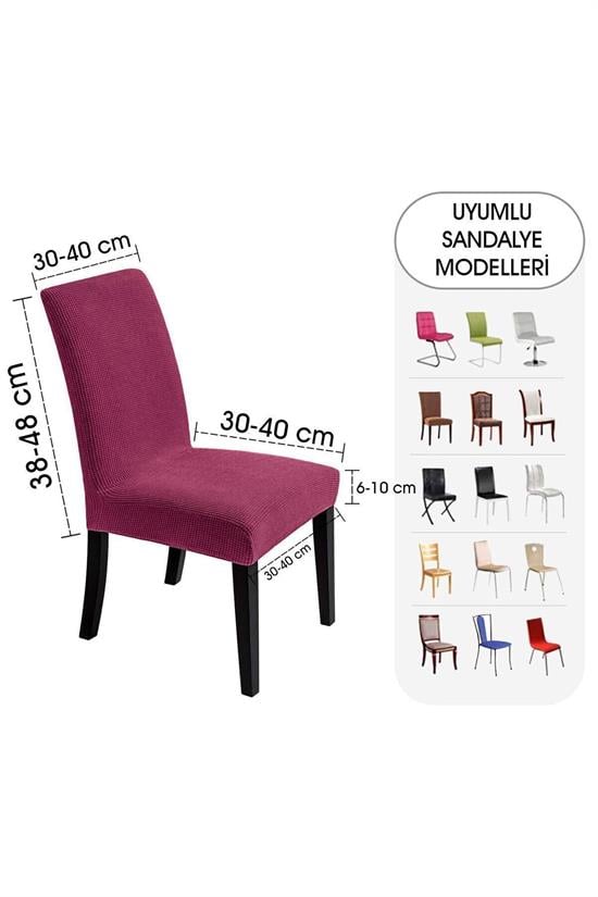 Housse de Chaise Extensible en Lycra – Protection Lavable avec Élastique Ajustable