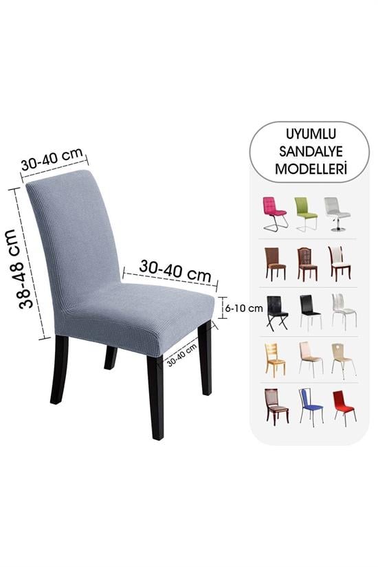 Housse de Chaise Extensible en Lycra – Protection Lavable avec Élastique Ajustable