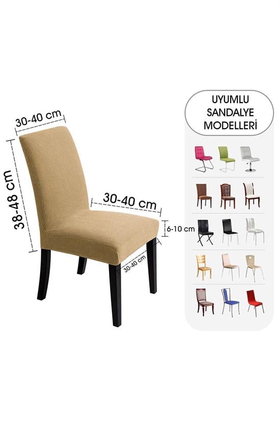 Housse de Chaise Extensible en Lycra – Protection Lavable avec Élastique Ajustable
