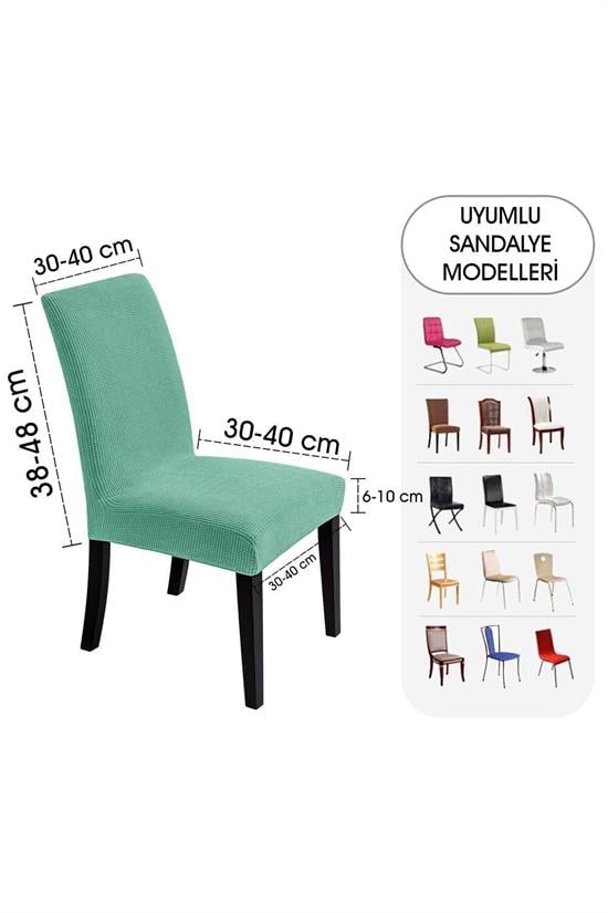 Housse de Chaise Extensible en Lycra – Protection Lavable avec Élastique Ajustable
