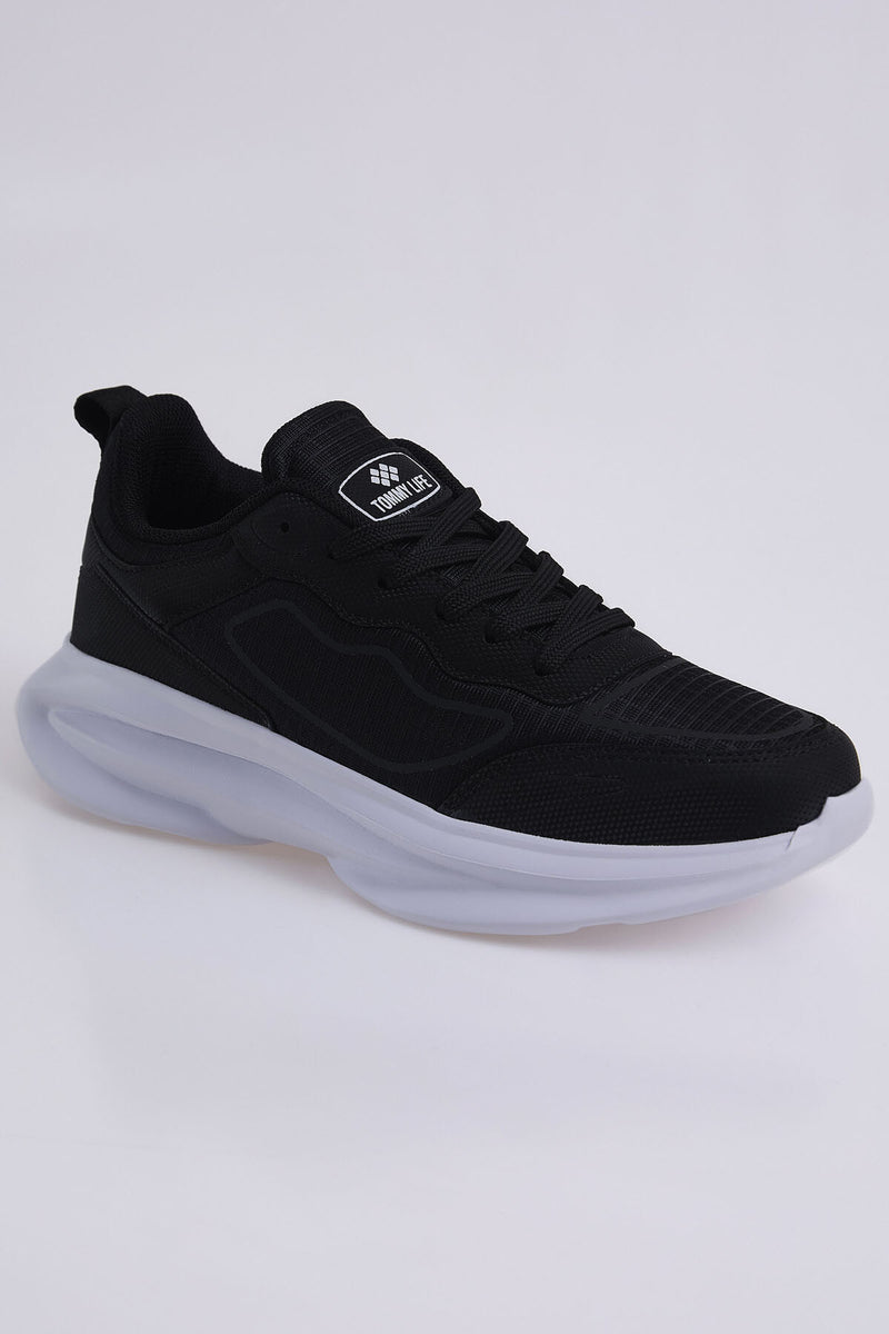 Baskets Sportives à Lacets pour Homme - Semelle Épaisse, Détails en Mesh