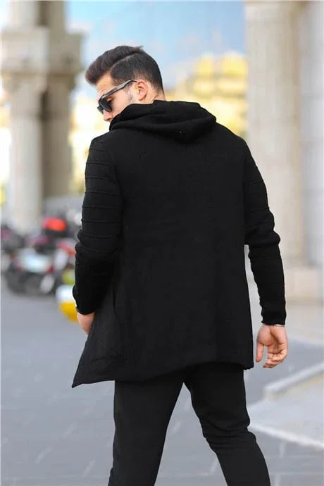 Poncho cardigan à manches décorées pour homme - Justyol