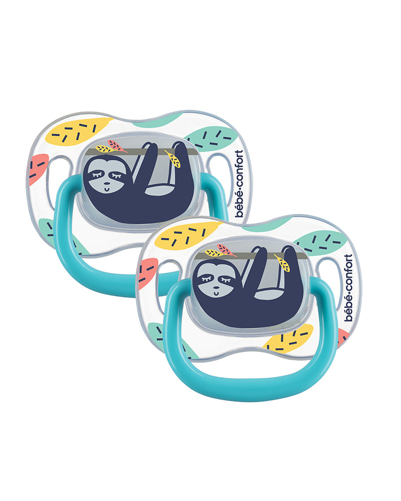 BB CONF SUCETTES REVERSIBLES PHOSPHO 6-36 M SILICONE LAZY SLOTH X2 7065