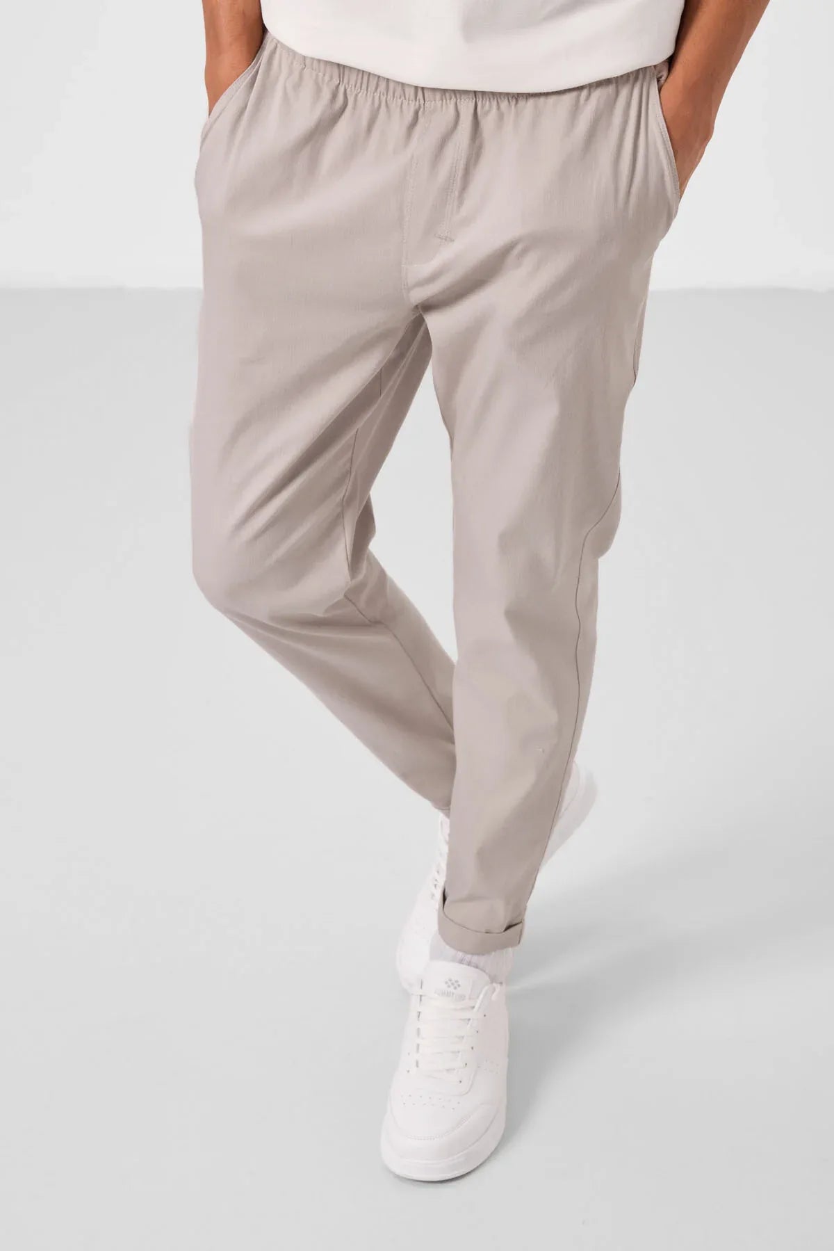 pantalon chino homme léger extensible coupe standard- 82178 - Justyol