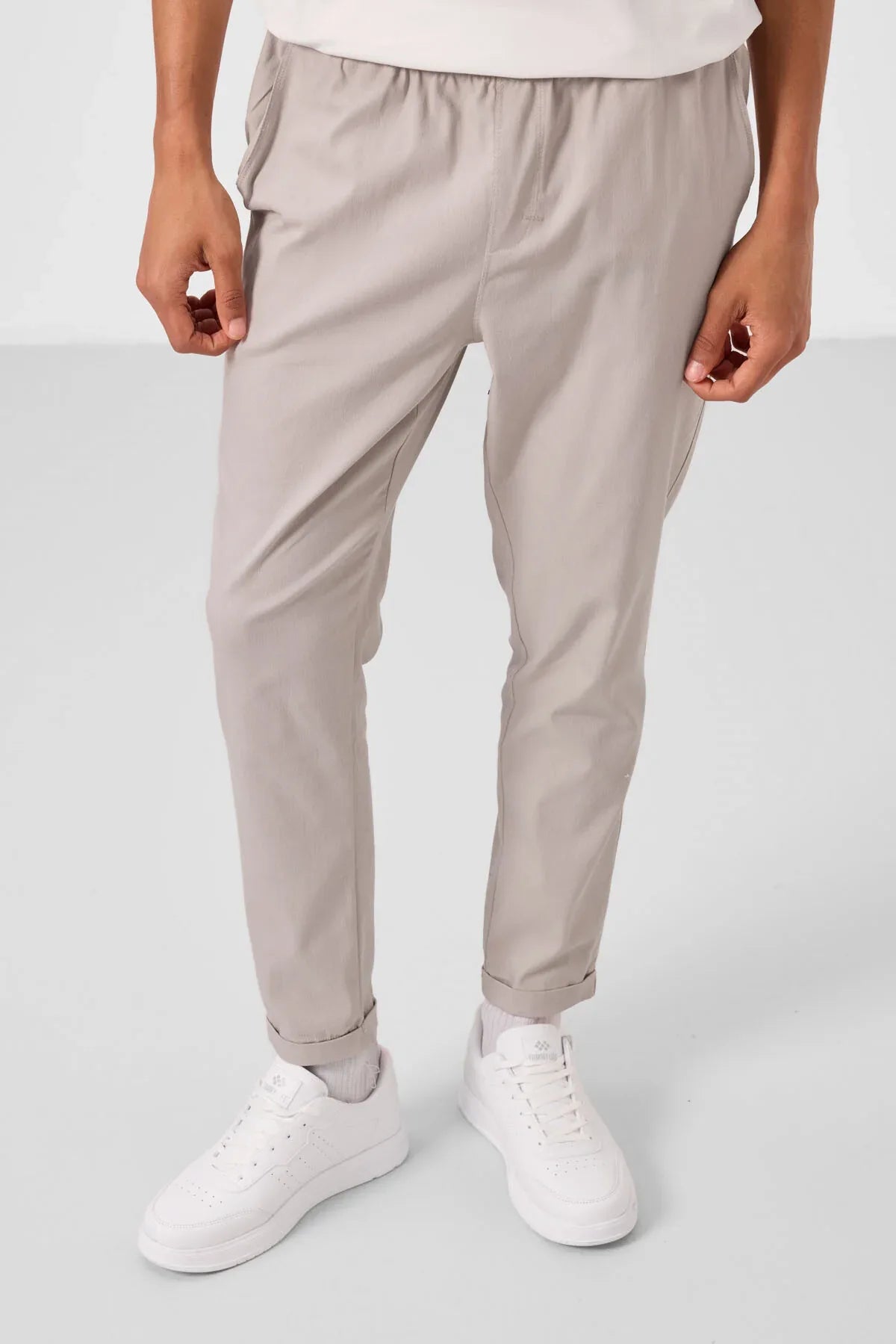 pantalon chino homme léger extensible coupe standard- 82178 - Justyol
