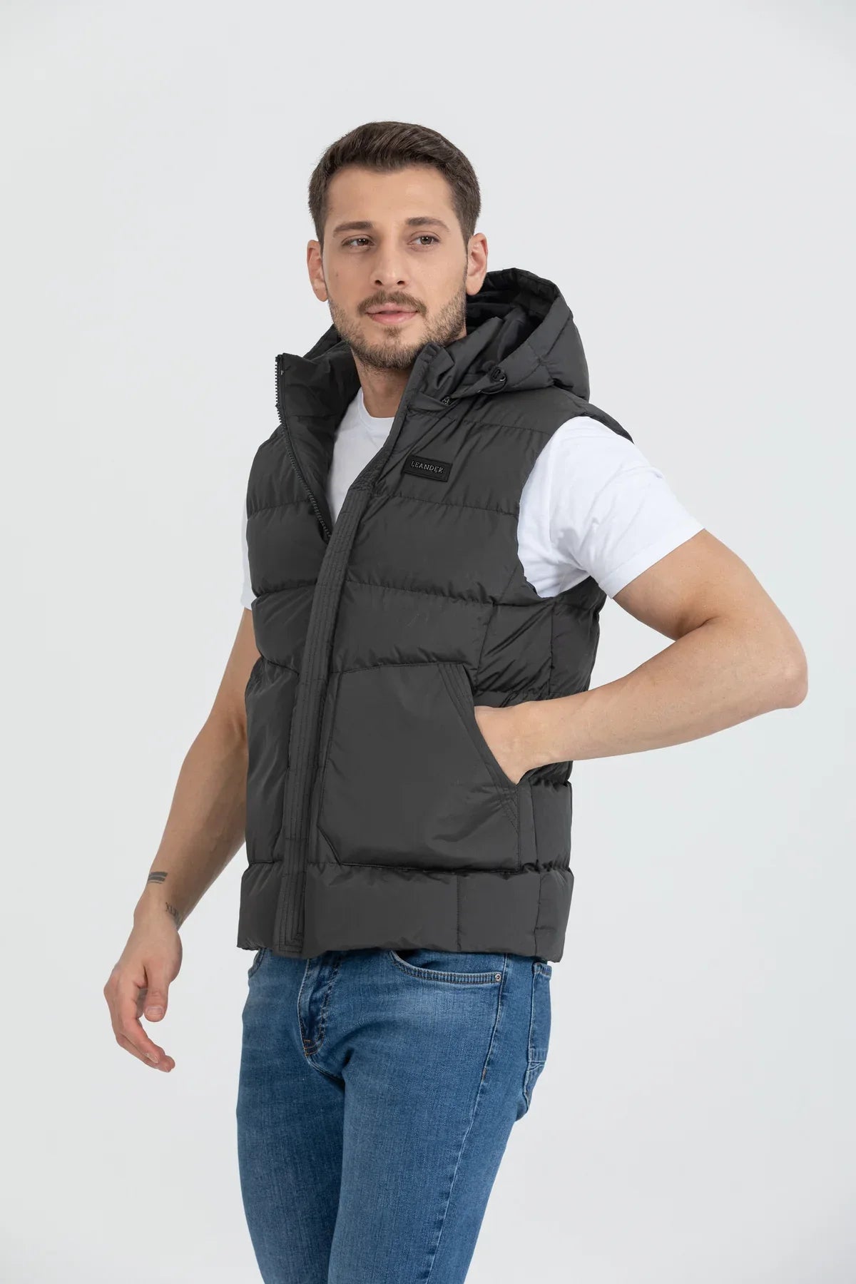 Gilet Homme Imperméable et Coupe-Vent – Khaki – Réf. 54087 - Justyol